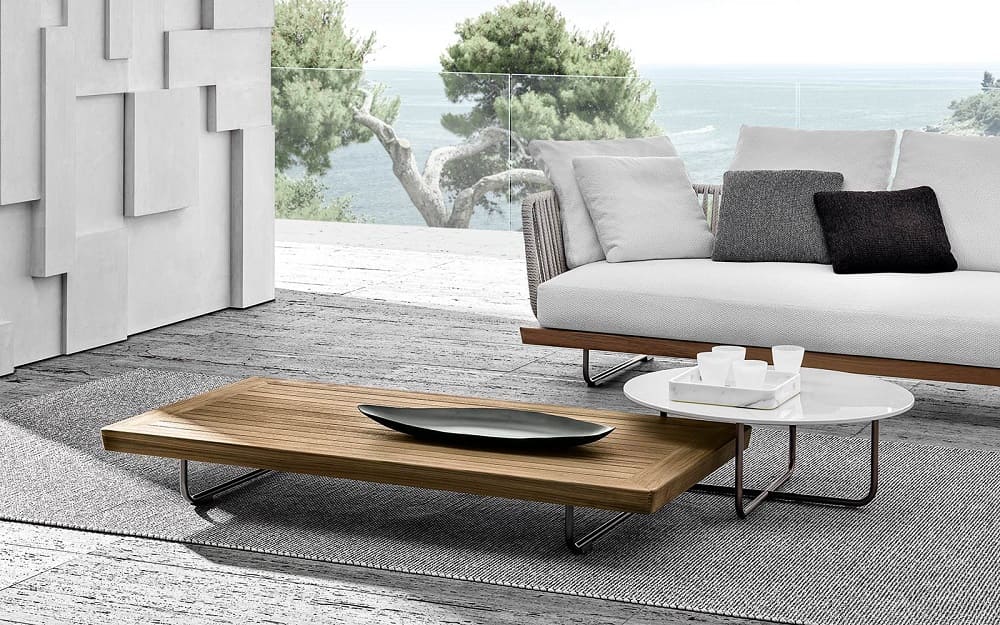 Outdoor coffee table Minotti Sunray в интерьере