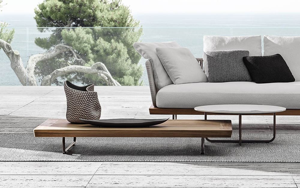 Outdoor coffee table Minotti Sunray в интерьере