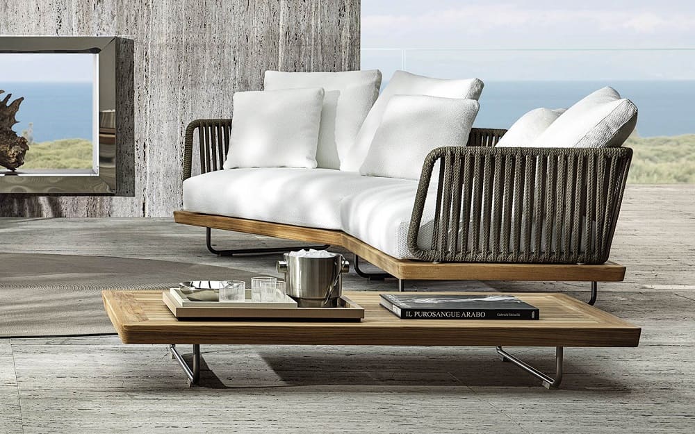 Outdoor coffee table Minotti Sunray в интерьере