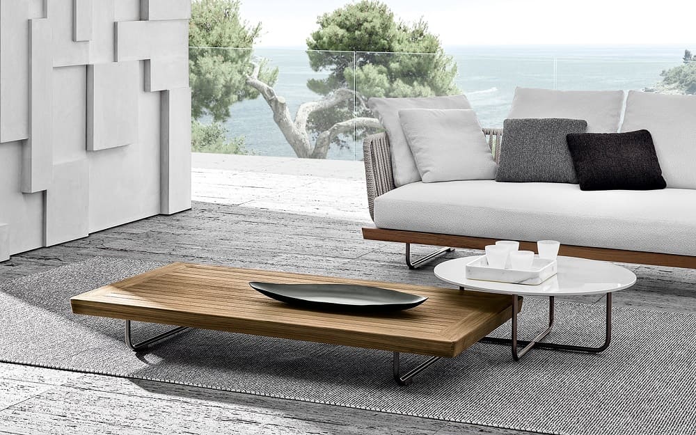 Outdoor coffee table Minotti Sunray Meg в интерьере