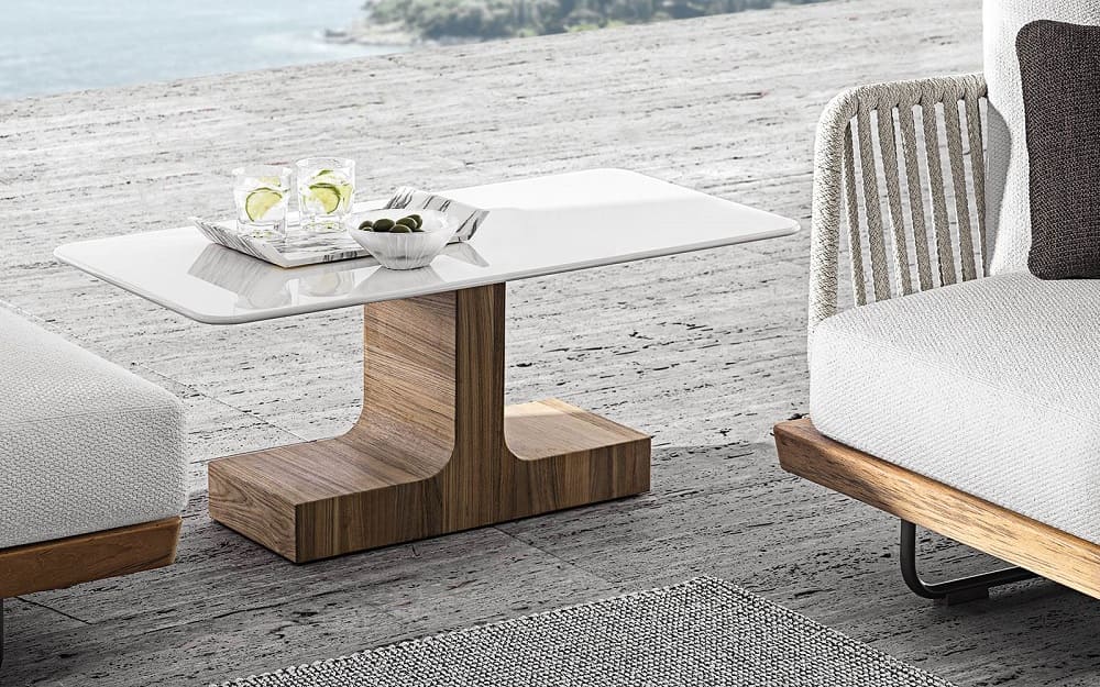 Outdoor coffee table Minotti Block в интерьере