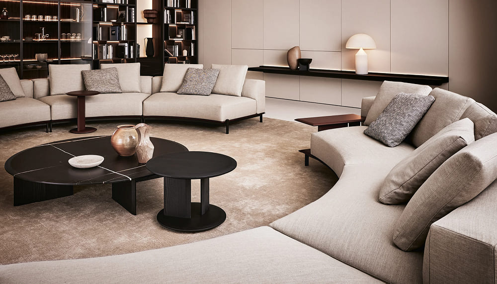 Coffee table Poliform Mush в интерьере