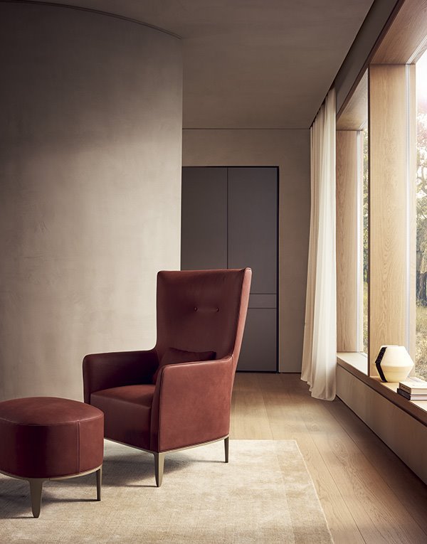 Armchair Poliform Gentleman Reserved в интерьере