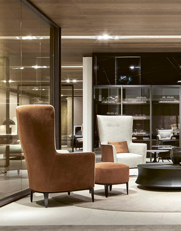 Armchair Poliform Gentleman Reserved в интерьере