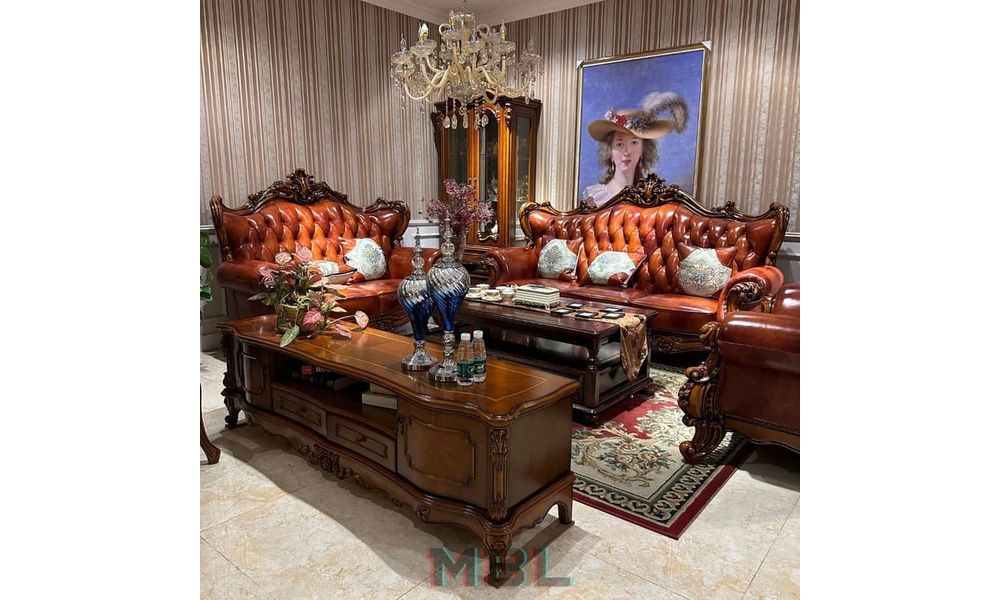 Sofa, natural wood