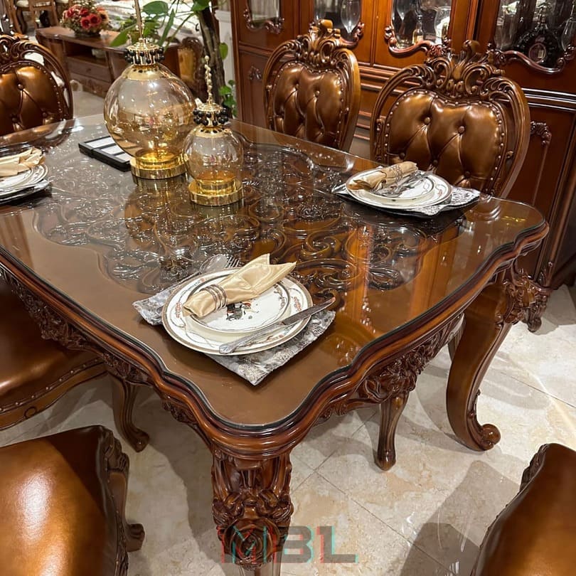 Dining table, natural wood в интерьере