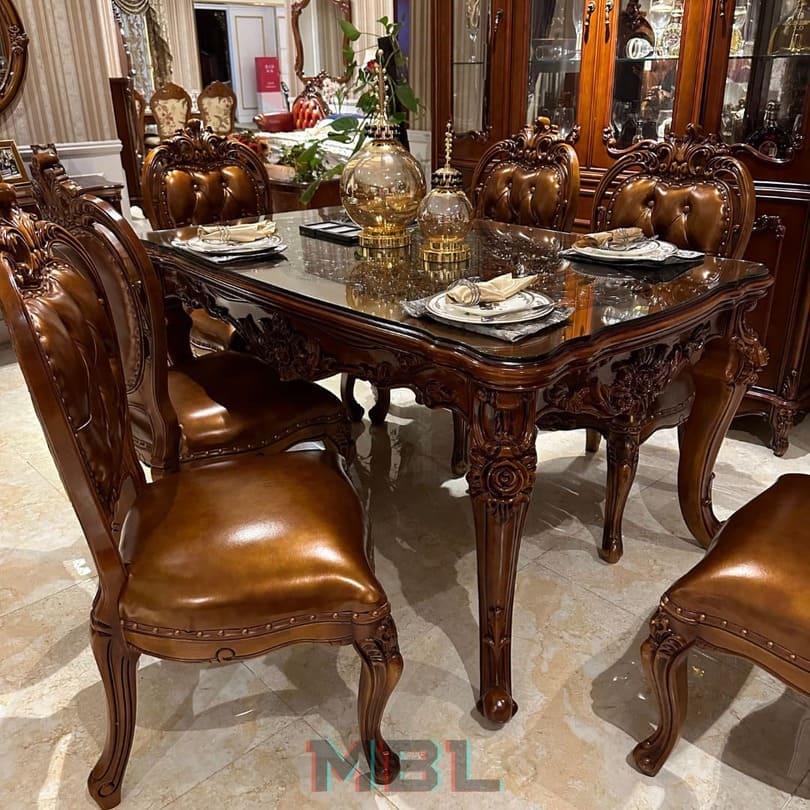 Dining table, natural wood в интерьере