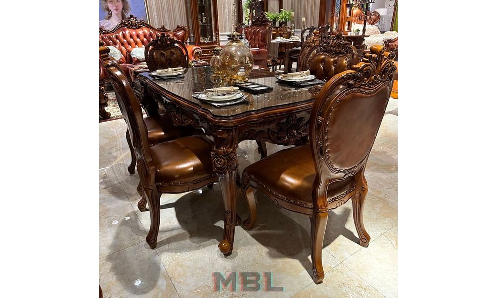 Dining table, natural wood