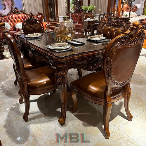 Dining table, natural wood
