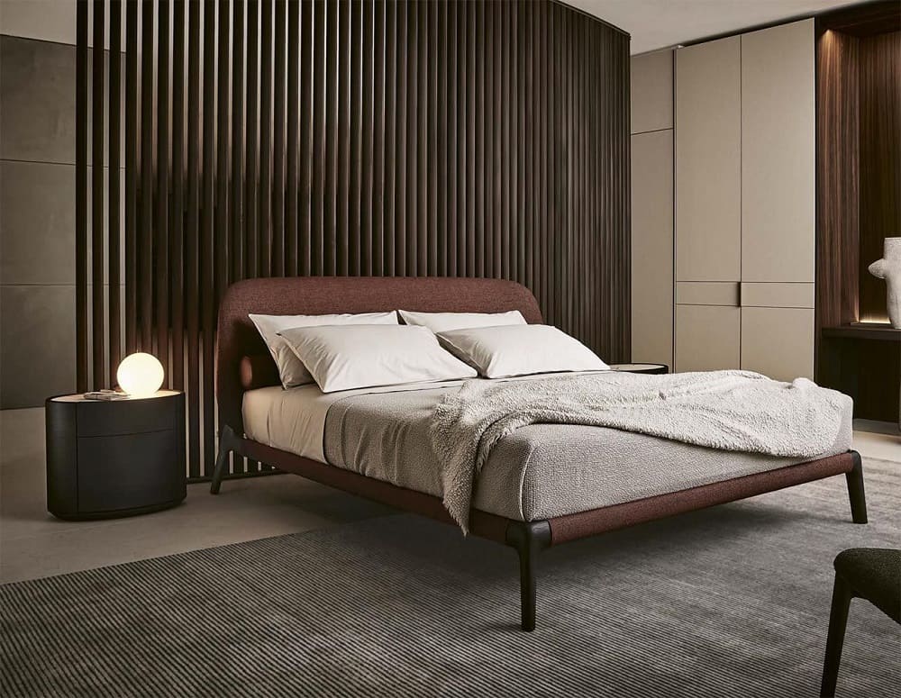 Bed Poliform Curve в интерьере