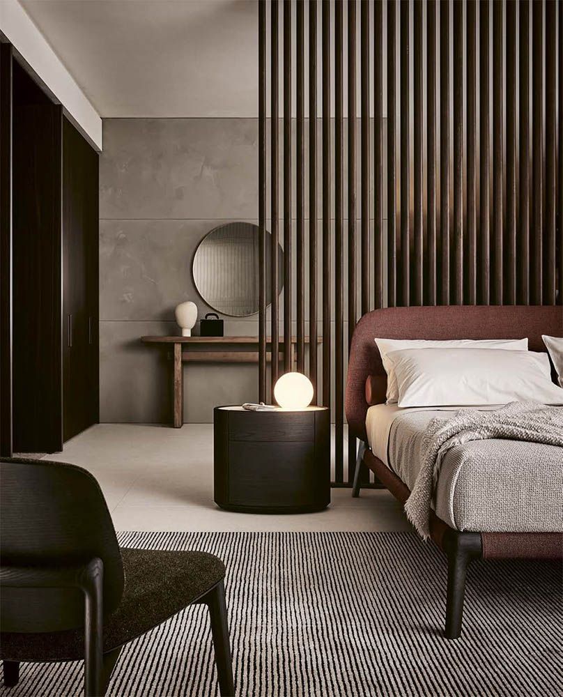 Bed Poliform Curve в интерьере