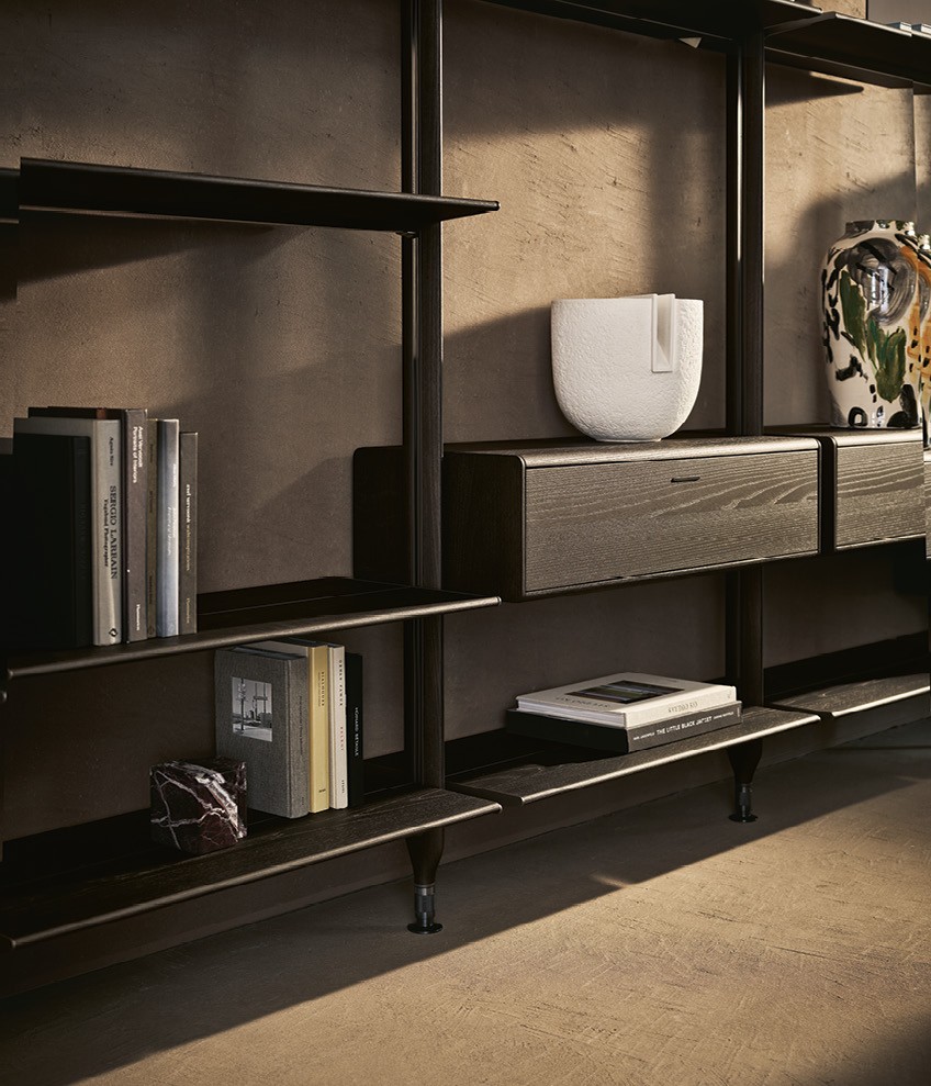 Shelving unit Poliform Lexington в интерьере