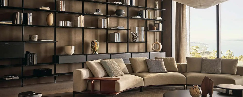 Shelving unit Poliform Lexington в интерьере