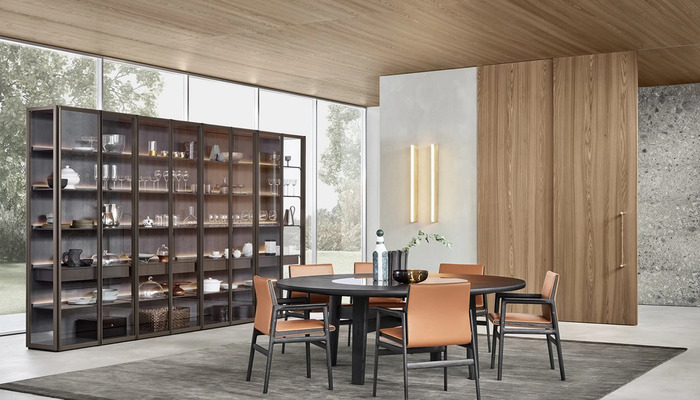 Shelving unit Poliform Wall System в интерьере
