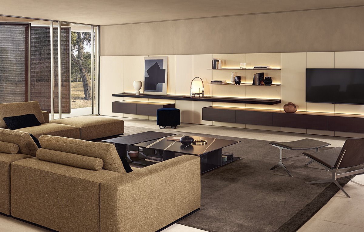 Shelving unit Poliform Code в интерьере