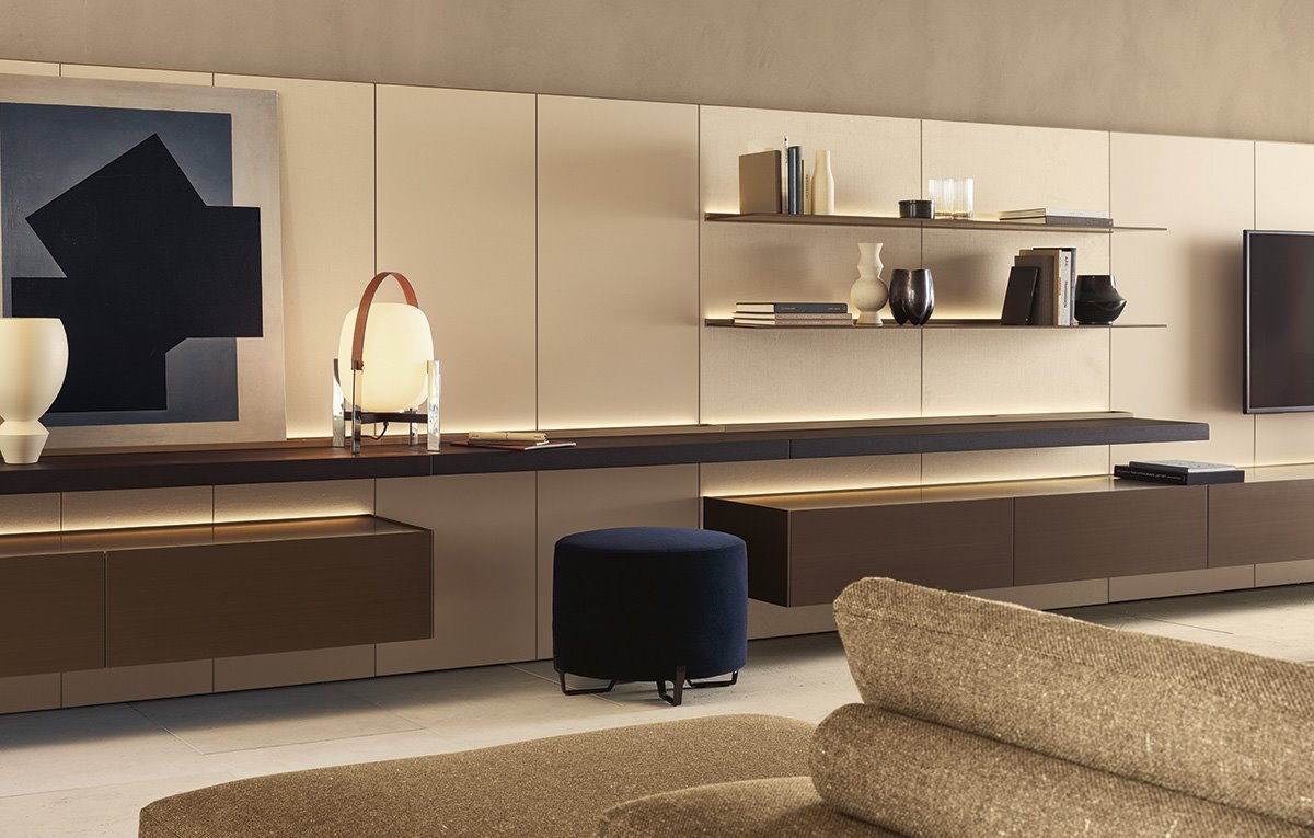 Shelving unit Poliform Code в интерьере