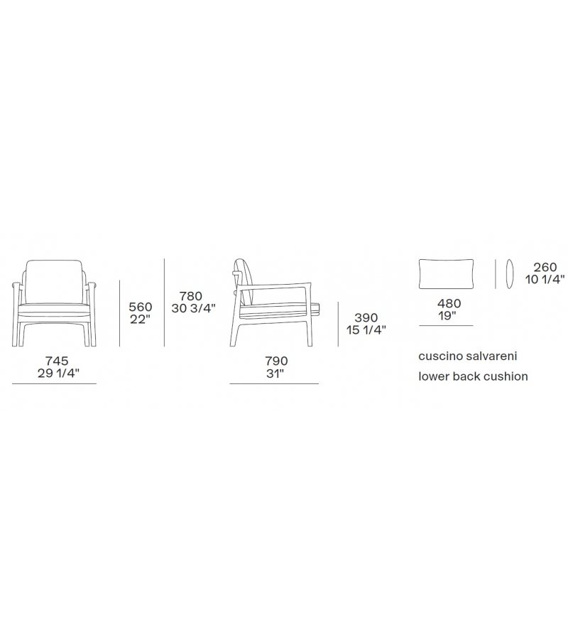 Outdoor armchair Poliform Magnolia в интерьере