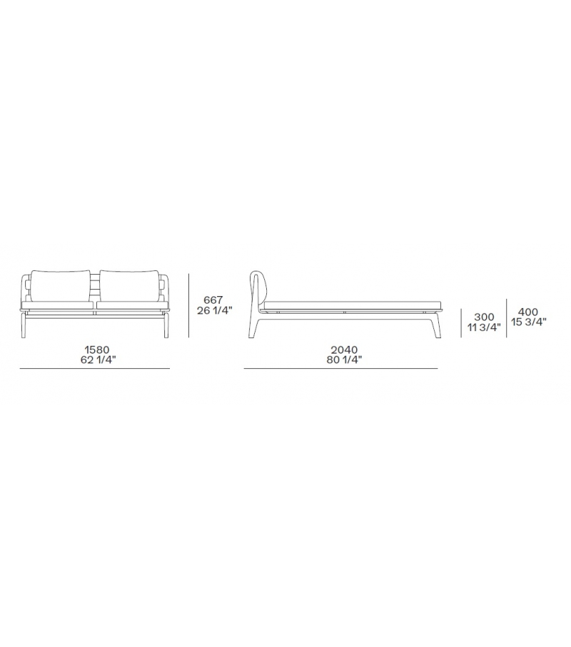 Outdoor daybed Magnolia в интерьере