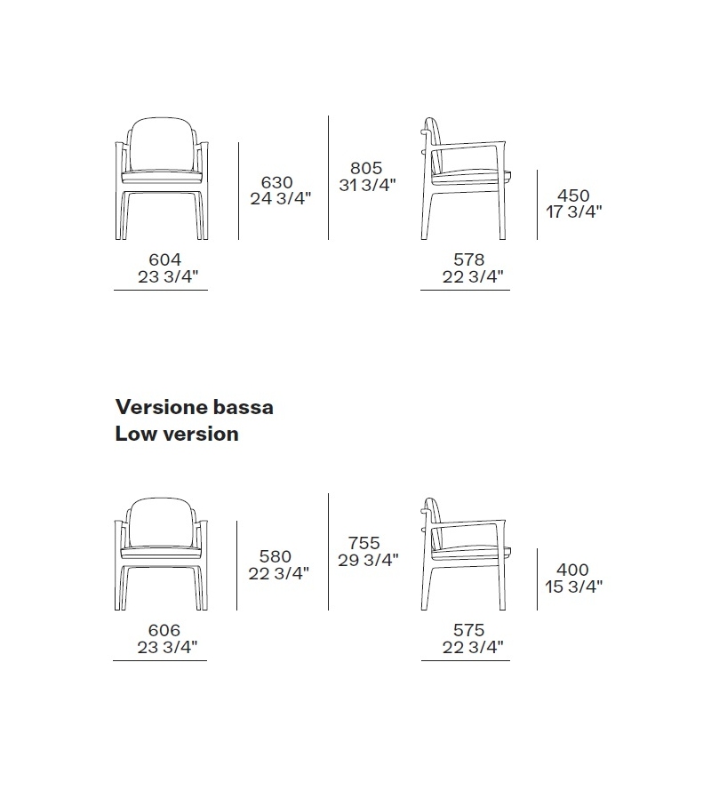 Outdoor chair Poliform Magnolia в интерьере