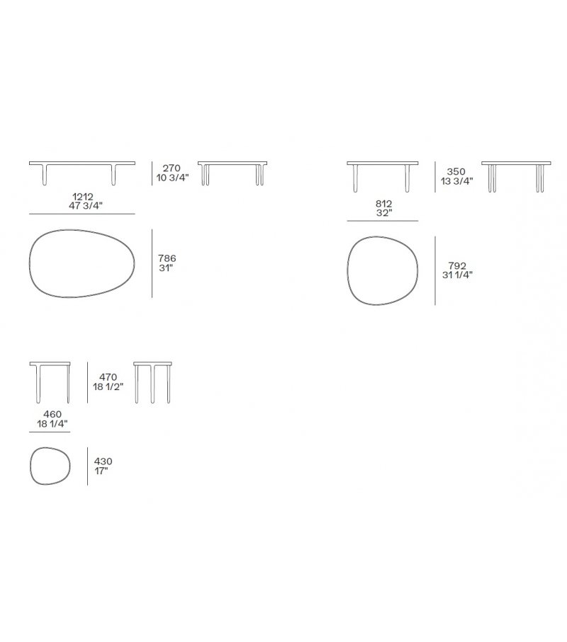 Outdoor coffee table Poliform Mad Out в интерьере