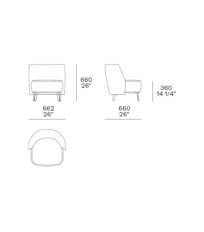 Armchair Poliform Sunday в интерьере