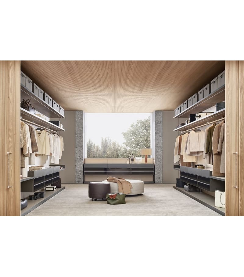Walk-in closet Poliform Ubik в интерьере