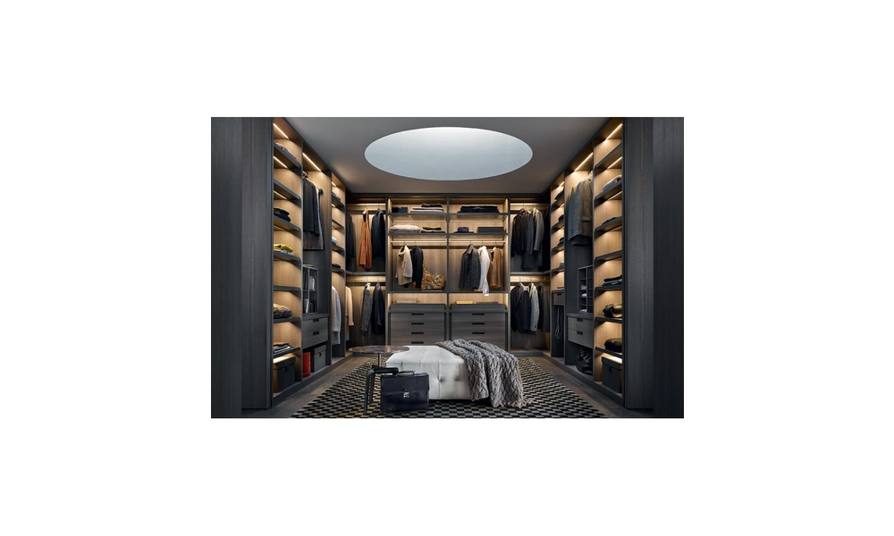 Walk-in closet Poliform Senzafine
