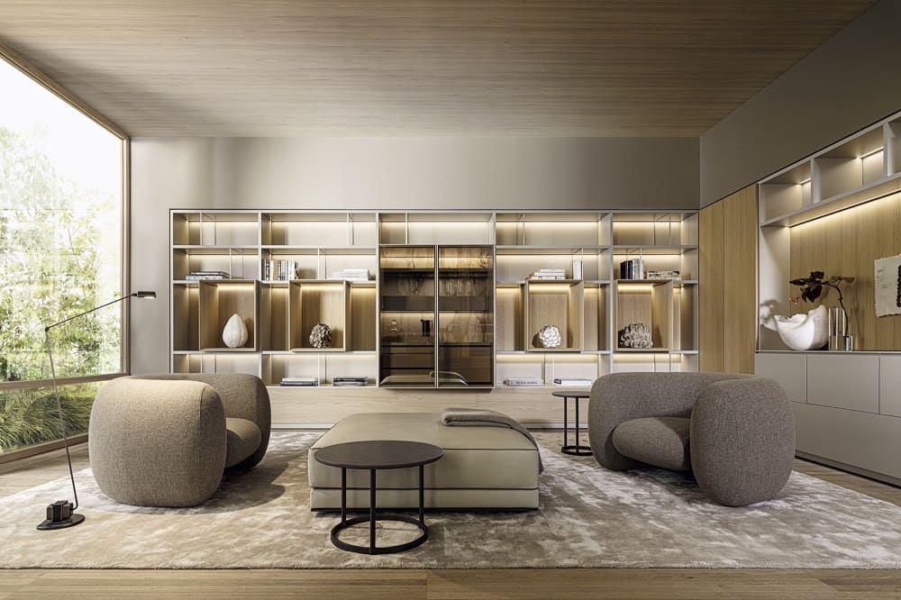 Shelving unit Molteni 505 UP System в интерьере