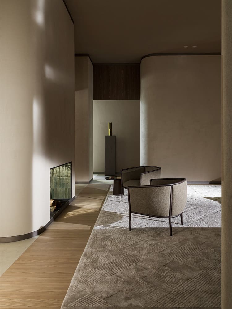 Armchair Molteni Margou в интерьере