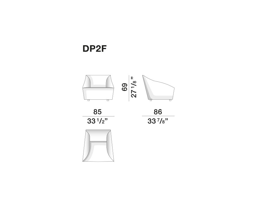 Armchair Molteni Doda-Doda Low в интерьере