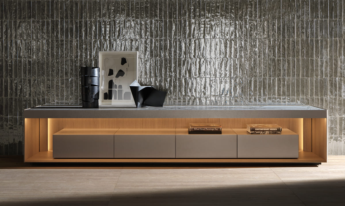 TV unit Molteni Living Box в интерьере
