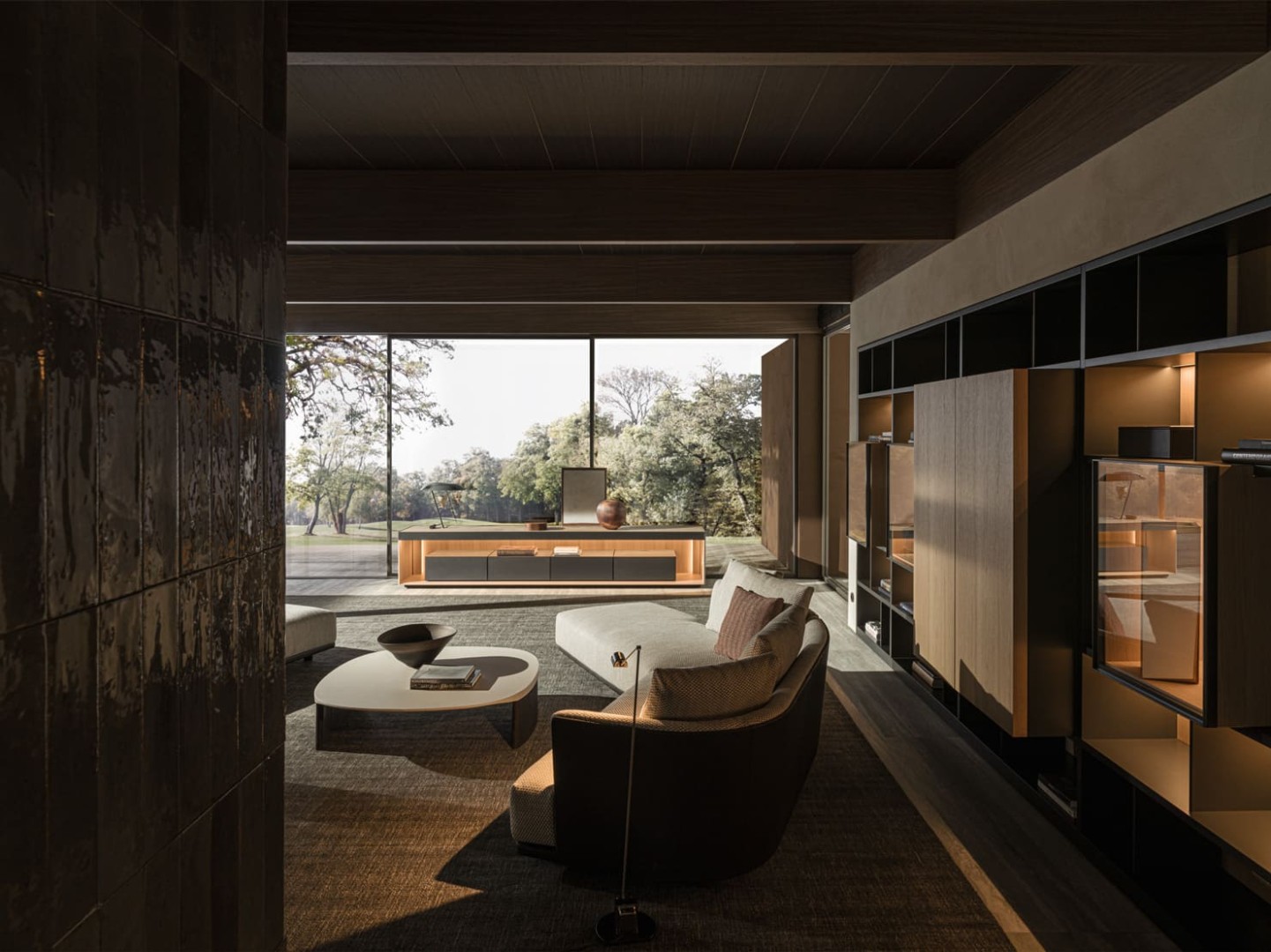 TV unit Molteni Living Box в интерьере