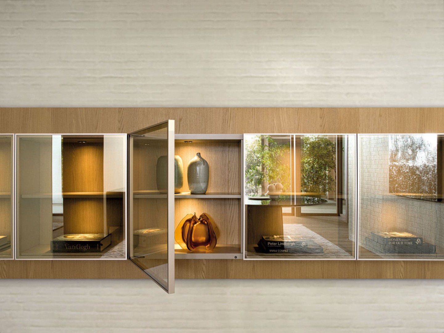 Shelving unit Molteni Pass-Word Evolution Grid-Up в интерьере