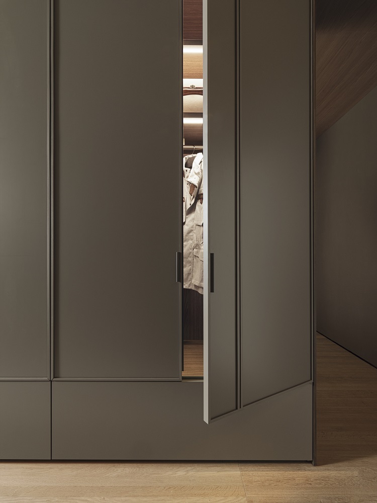 Wardrobe Molteni Gliss Master-Blade в интерьере