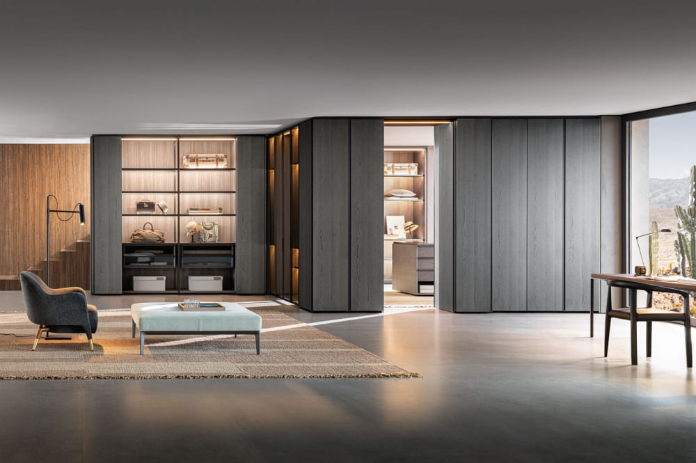 Walk-in closet Molteni Gliss Master Sistema 7 в интерьере