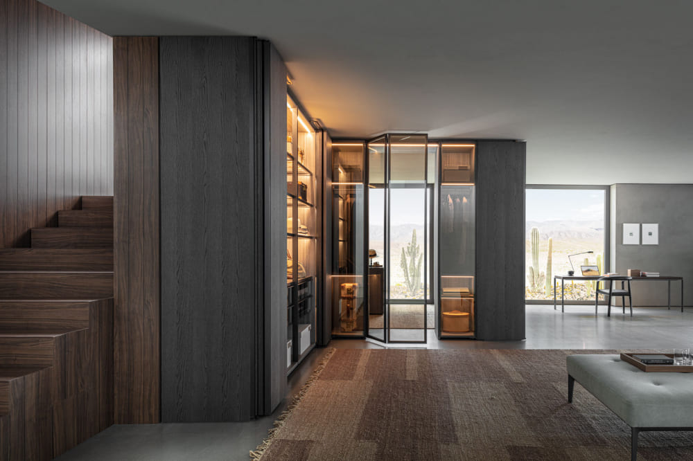 Walk-in closet Molteni Gliss Master Sistema 7 в интерьере