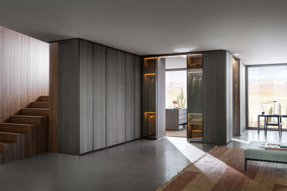 Walk-in closet Molteni Gliss Master Sistema 7 в интерьере