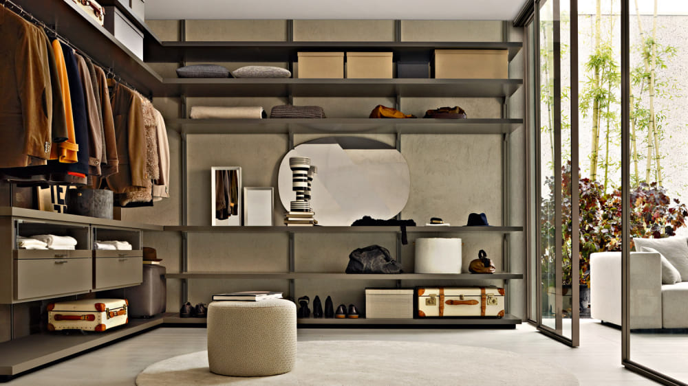 Walk-in closet Molteni Dwell в интерьере