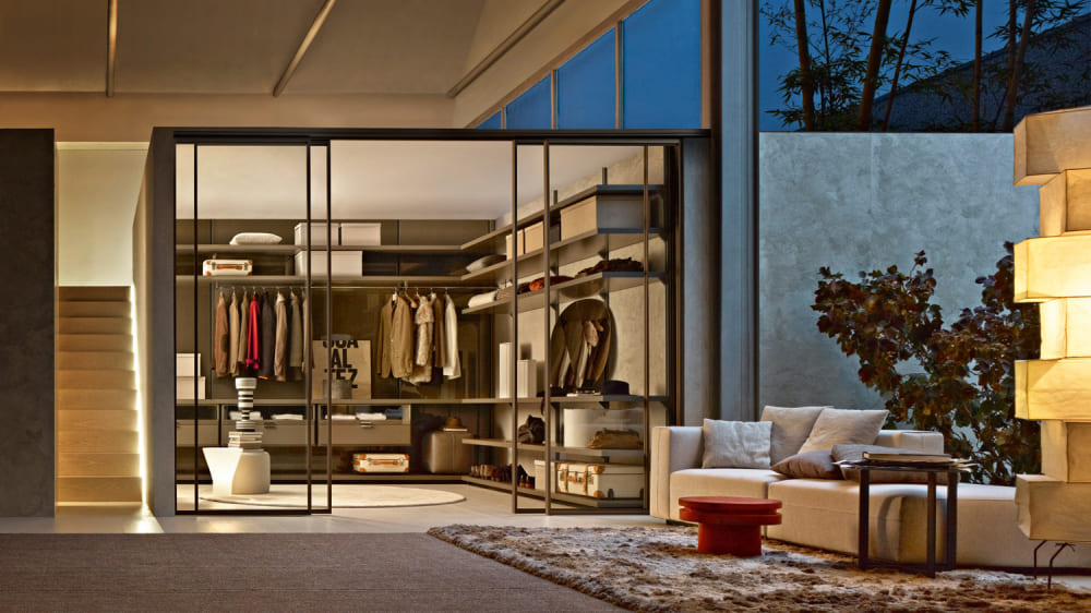 Walk-in closet Molteni Dwell в интерьере