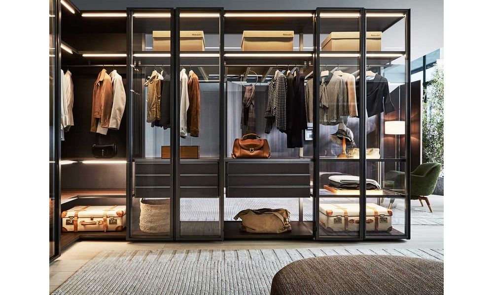 Walk-in closet Molteni Gliss Master-Glass