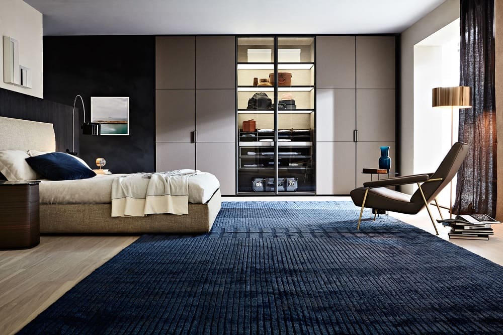 Walk-in closet Molteni Gliss Master-Skin в интерьере