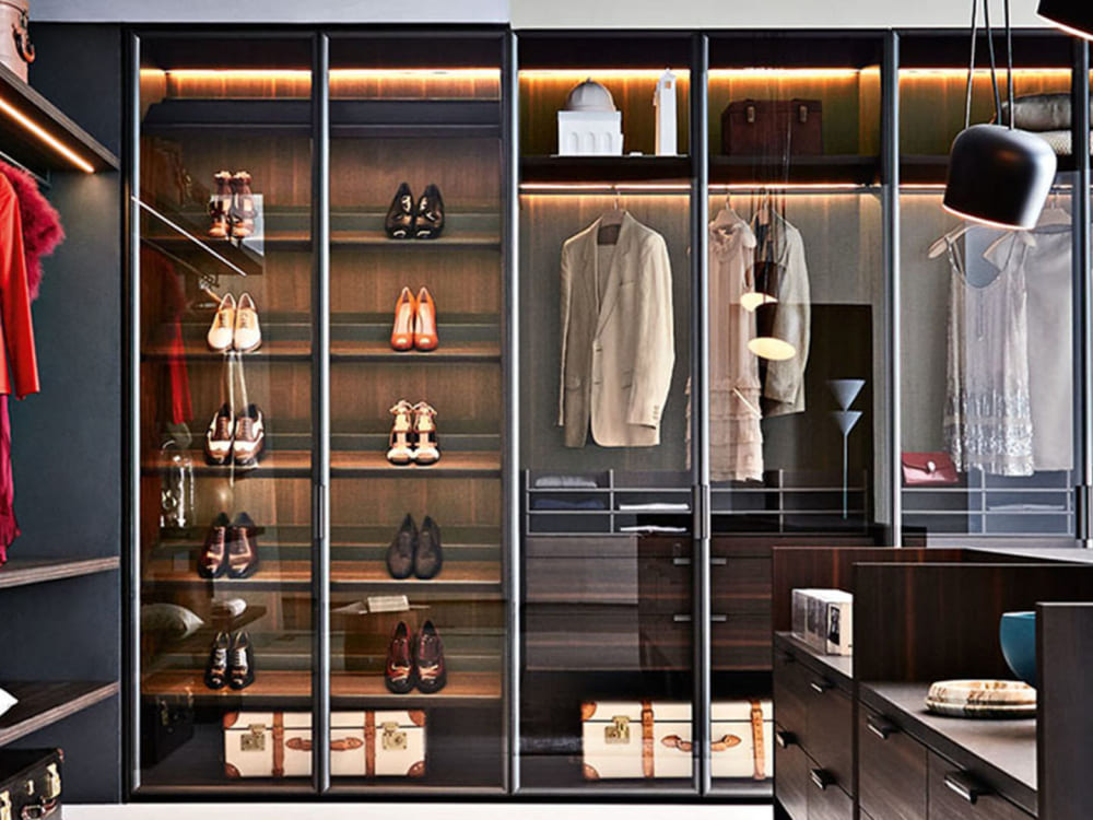 Walk-in closet Molteni Gliss Master-Window в интерьере