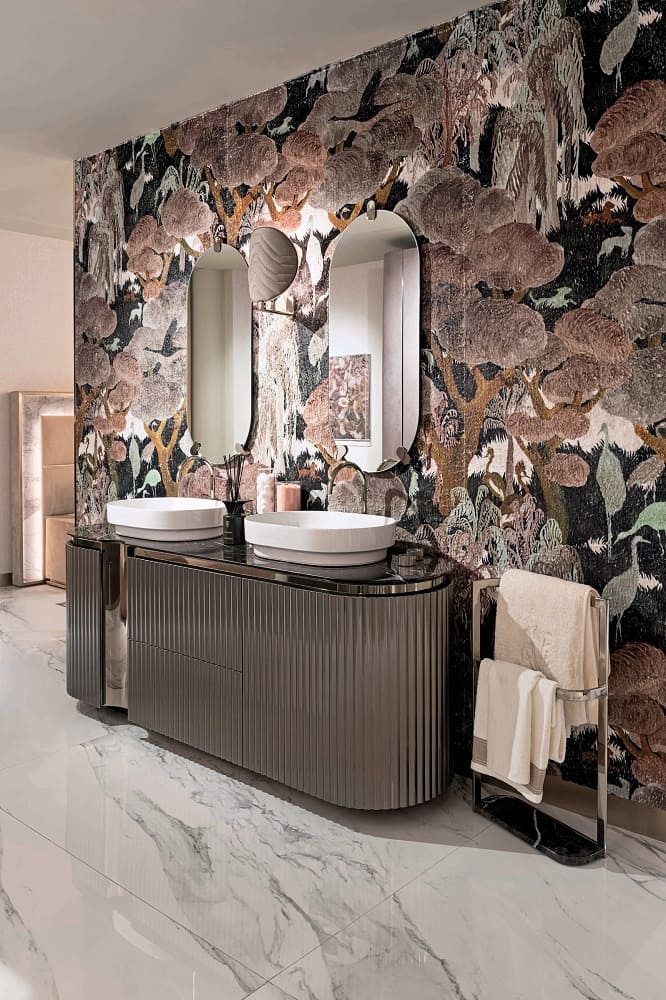 Bathroom cabinet Visionnaire Leonardo в интерьере
