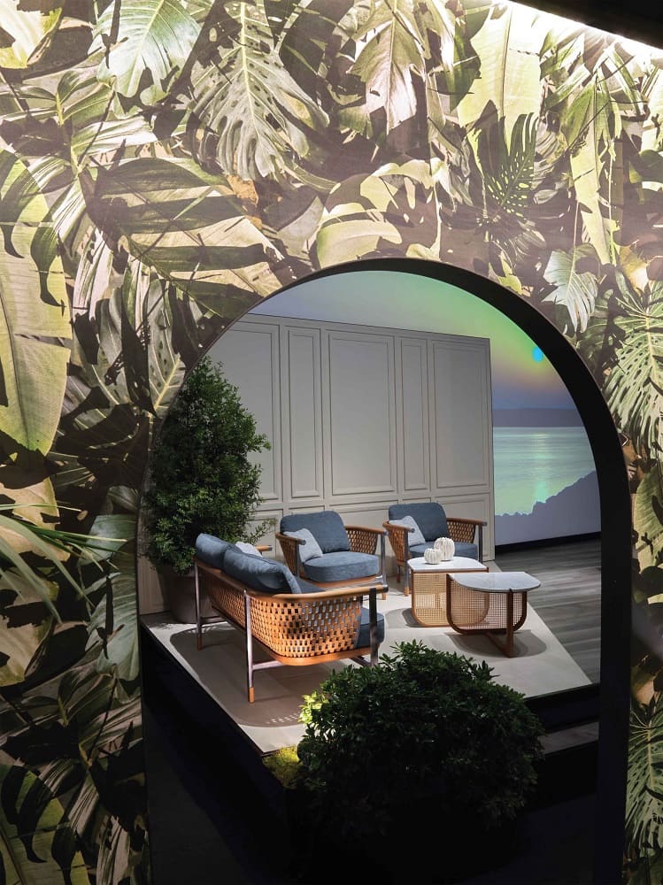 Outdoor sofa Visionnaire Basket в интерьере
