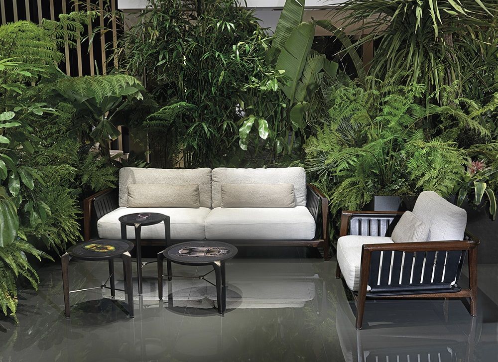 Outdoor sofa Visionnaire Green life в интерьере