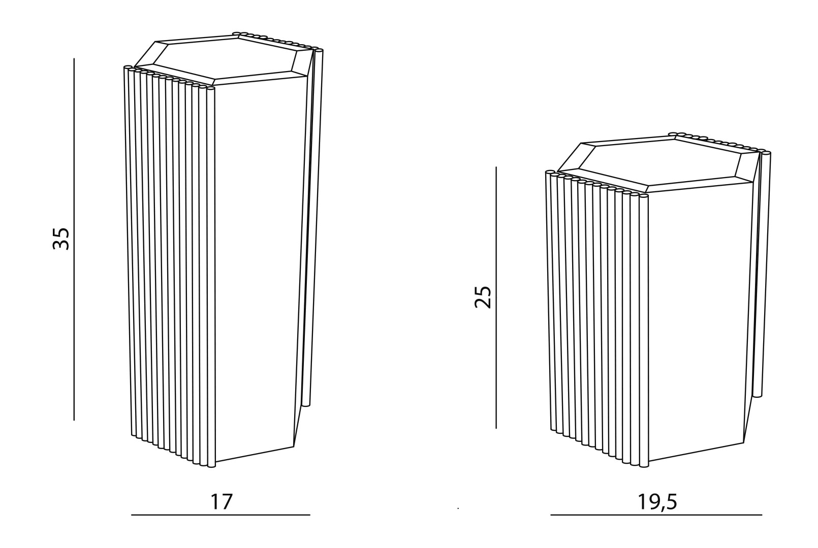 Vase Visionnaire Bamboo в интерьере