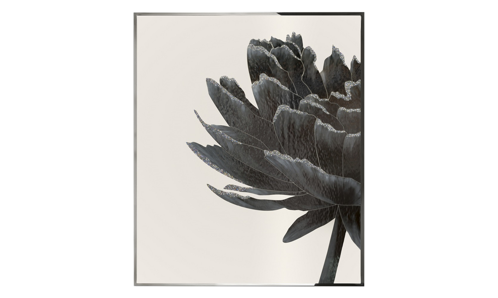 Painting Visionnaire Black Flower