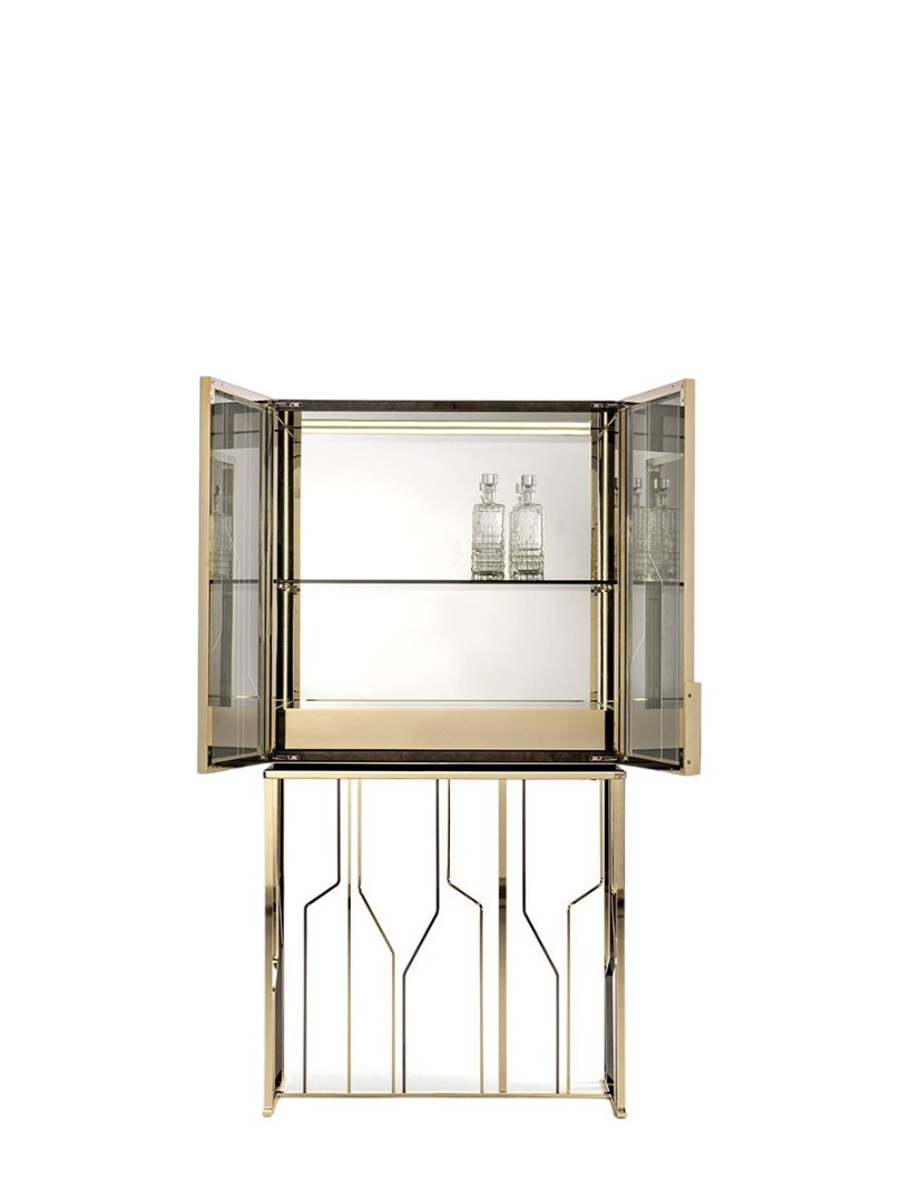 Longhi Ginza wine cabinet в интерьере