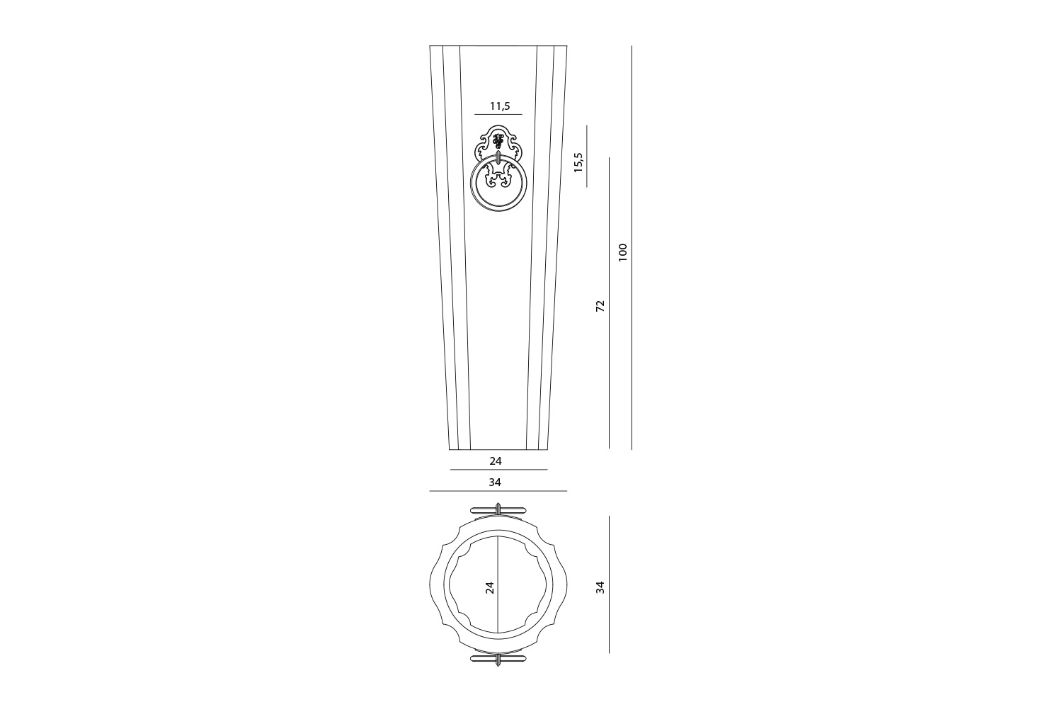 Vase Visionnaire Chantilly в интерьере