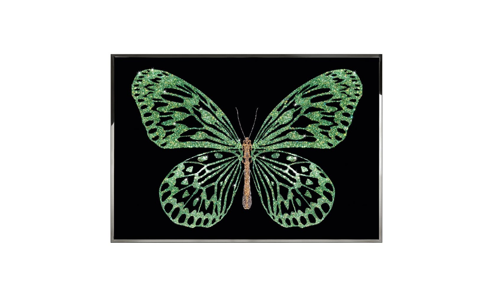 Painting Visionnaire Green Butterfly